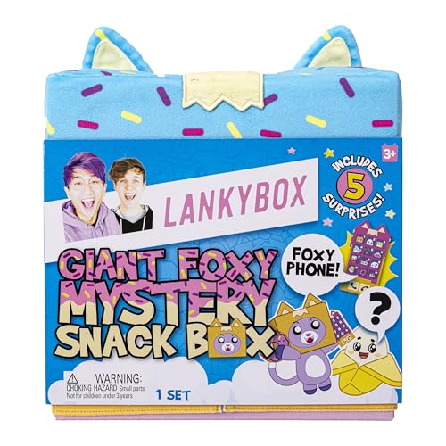 LankyBox Giant Foxy Surprise Snack Box – 5 Surprises, Official Merch