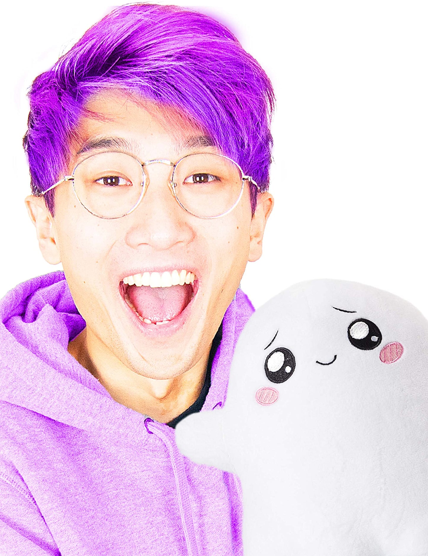 LankyBox Glow in the Dark Ghosty Plush Toy | Official Ghosty Plush – Kids Plushies