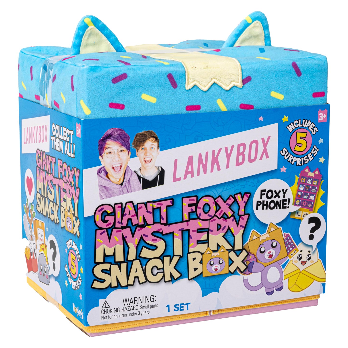 LankyBox Giant Foxy Surprise Snack Box – 5 Surprises, Official Merch
