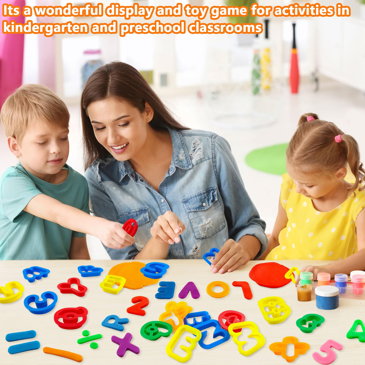 LanMa Dough Tool Set – Alphabet & Number Cutters for Creative Learning