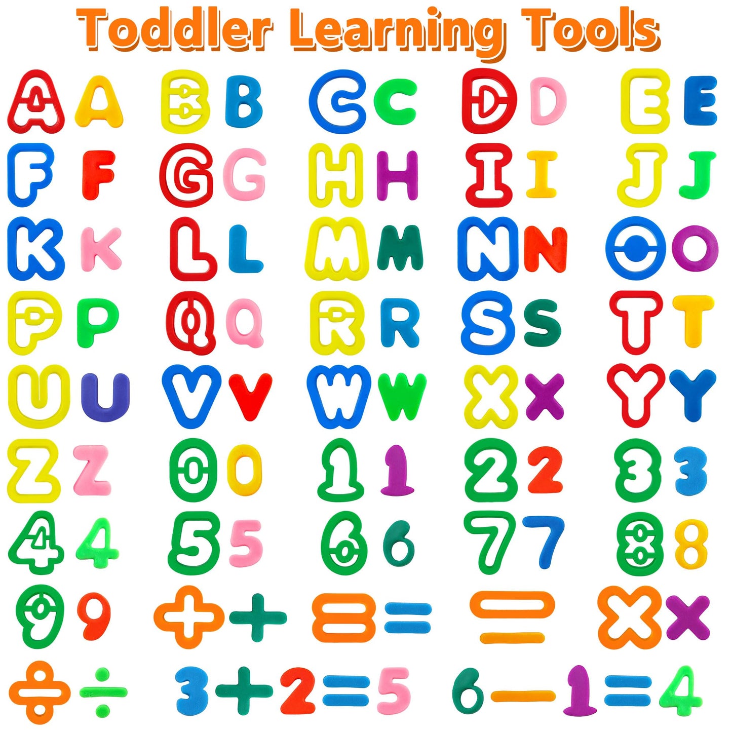 LanMa Dough Tool Set – Alphabet & Number Cutters for Creative Learning