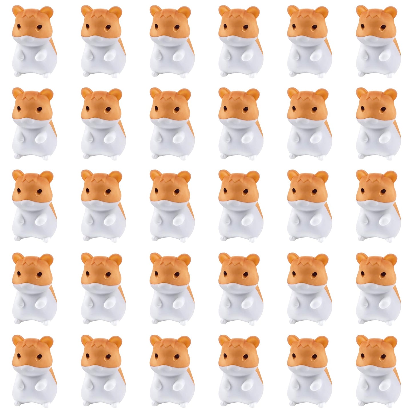 LanMa 30 Pack Hamster Erasers – 3D Take Apart Desk Pets for Kids, Classroom Prizes