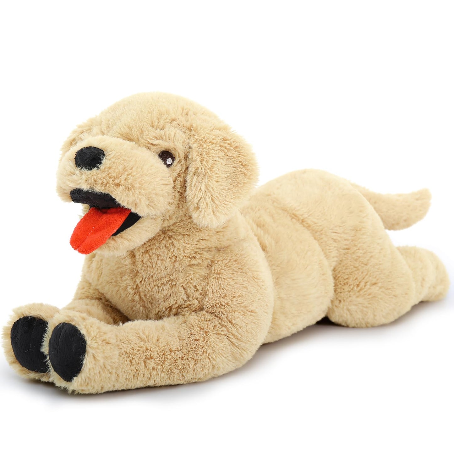 Lanmore 21-Inch Golden Retriever Plush | Large Hugging Pillow & Cozy Companion