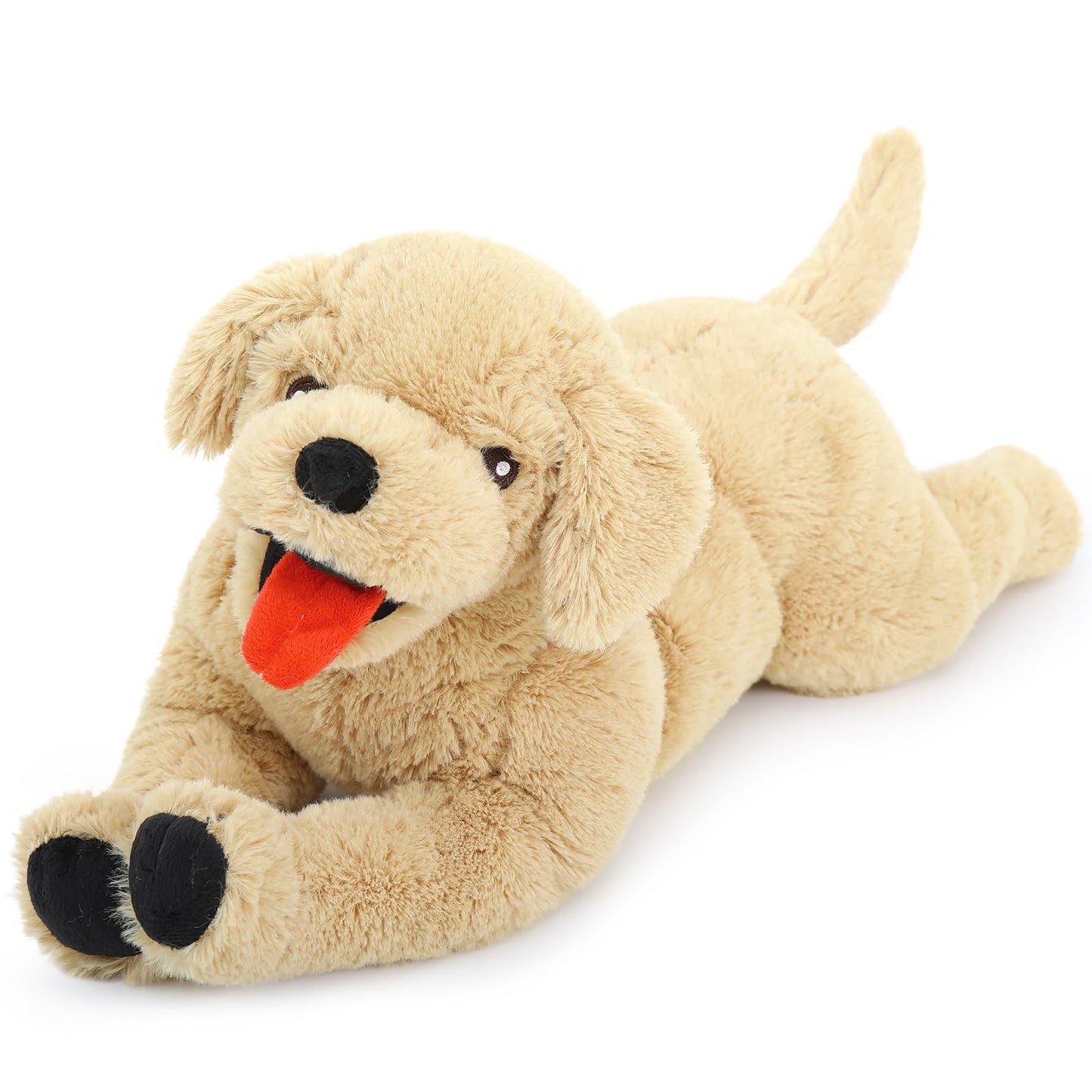 Lanmore 21-Inch Golden Retriever Plush | Large Hugging Pillow & Cozy Companion