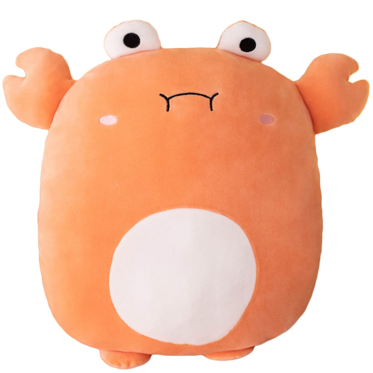 Lannery Crab Plush Pillow 16-Inch – Kawaii Stuffed Toy for Room Decor
