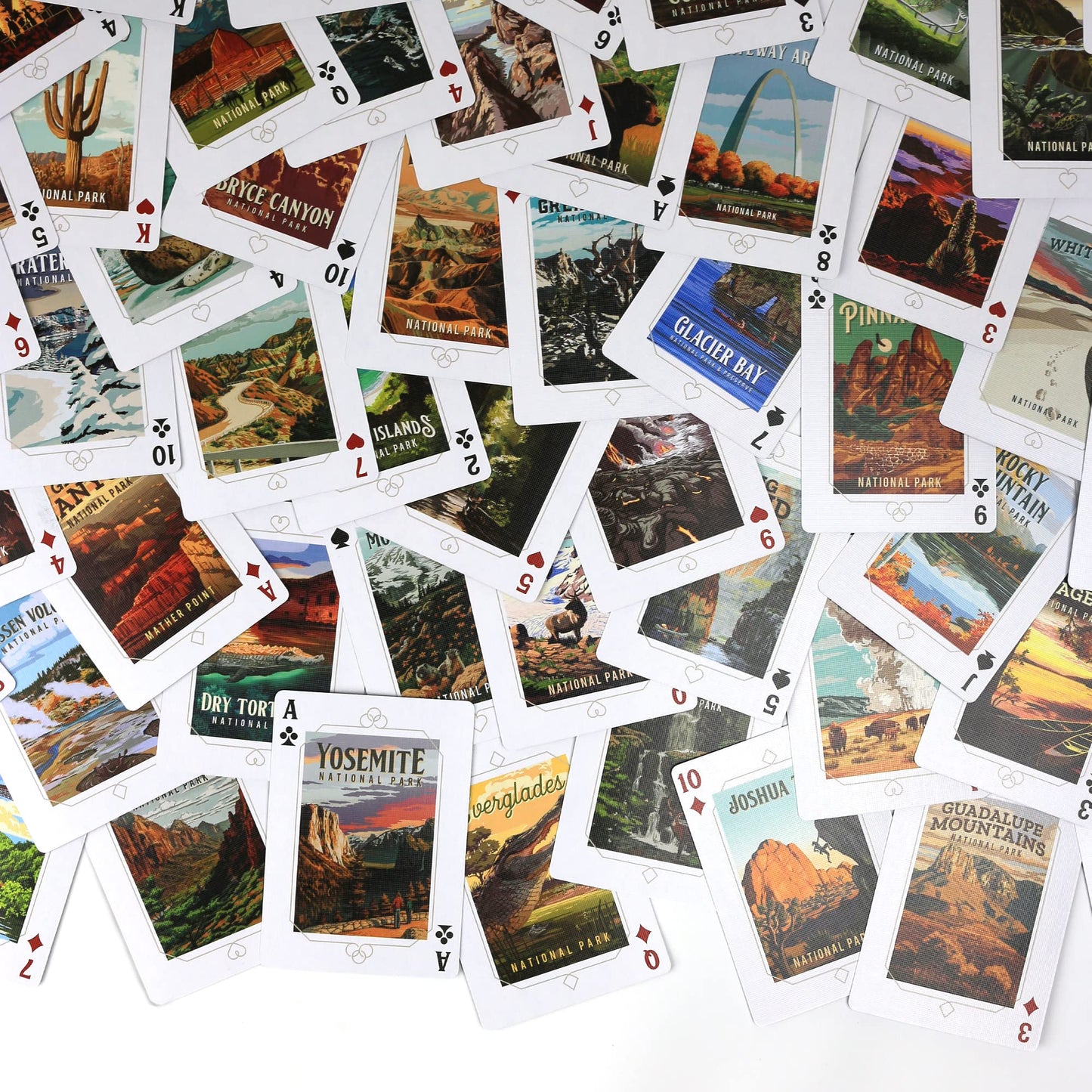 Lantern Press Protect Our National Parks Playing Cards – Premium 52-Card Pine Box Deck