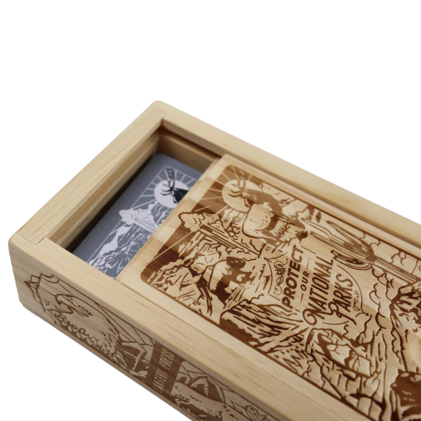 Lantern Press Protect Our National Parks Playing Cards – Premium 52-Card Pine Box Deck