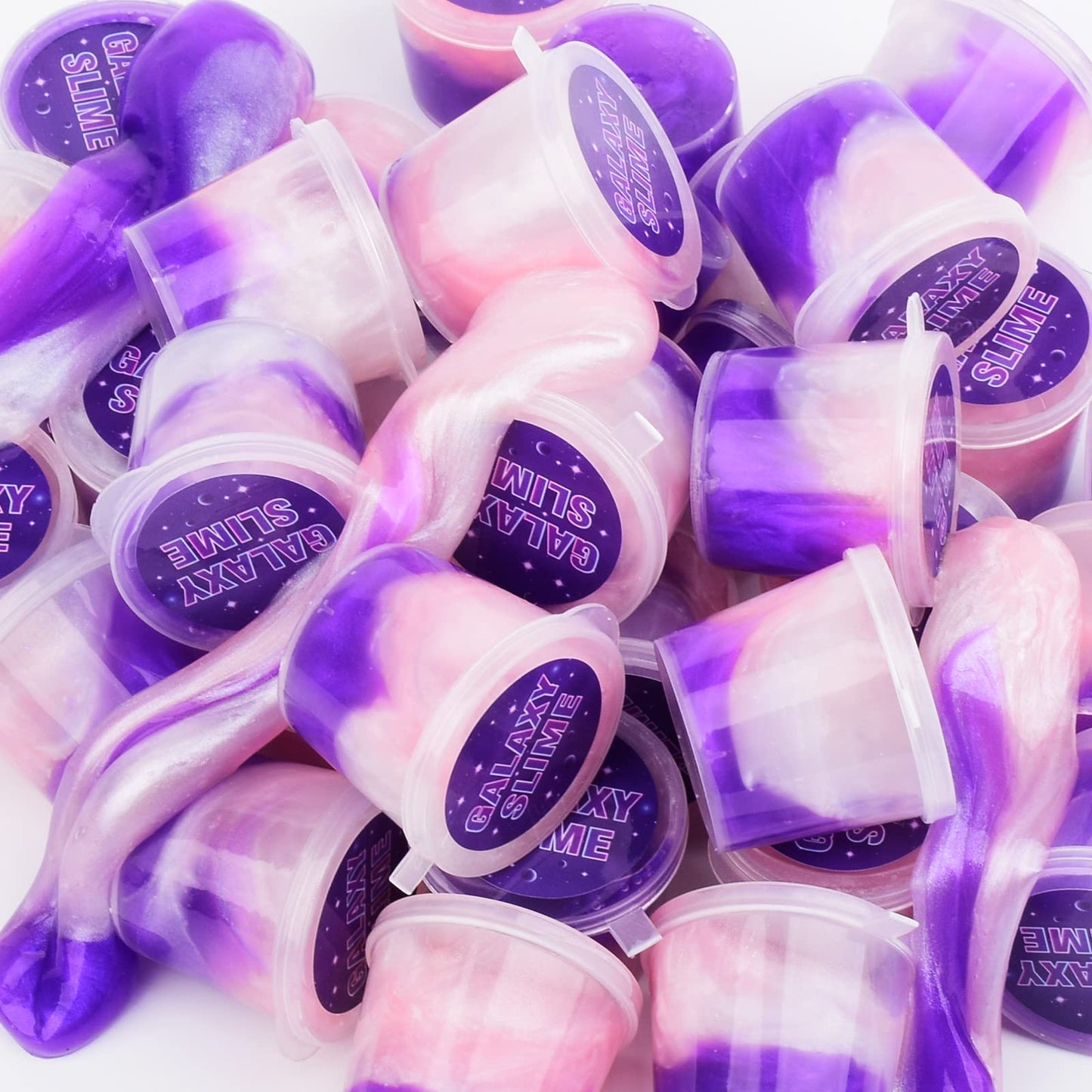 LANUMIONG 15-Pack Galaxy Slime Kit – Stretchy, Non-Sticky Play & DIY Gift for Kids