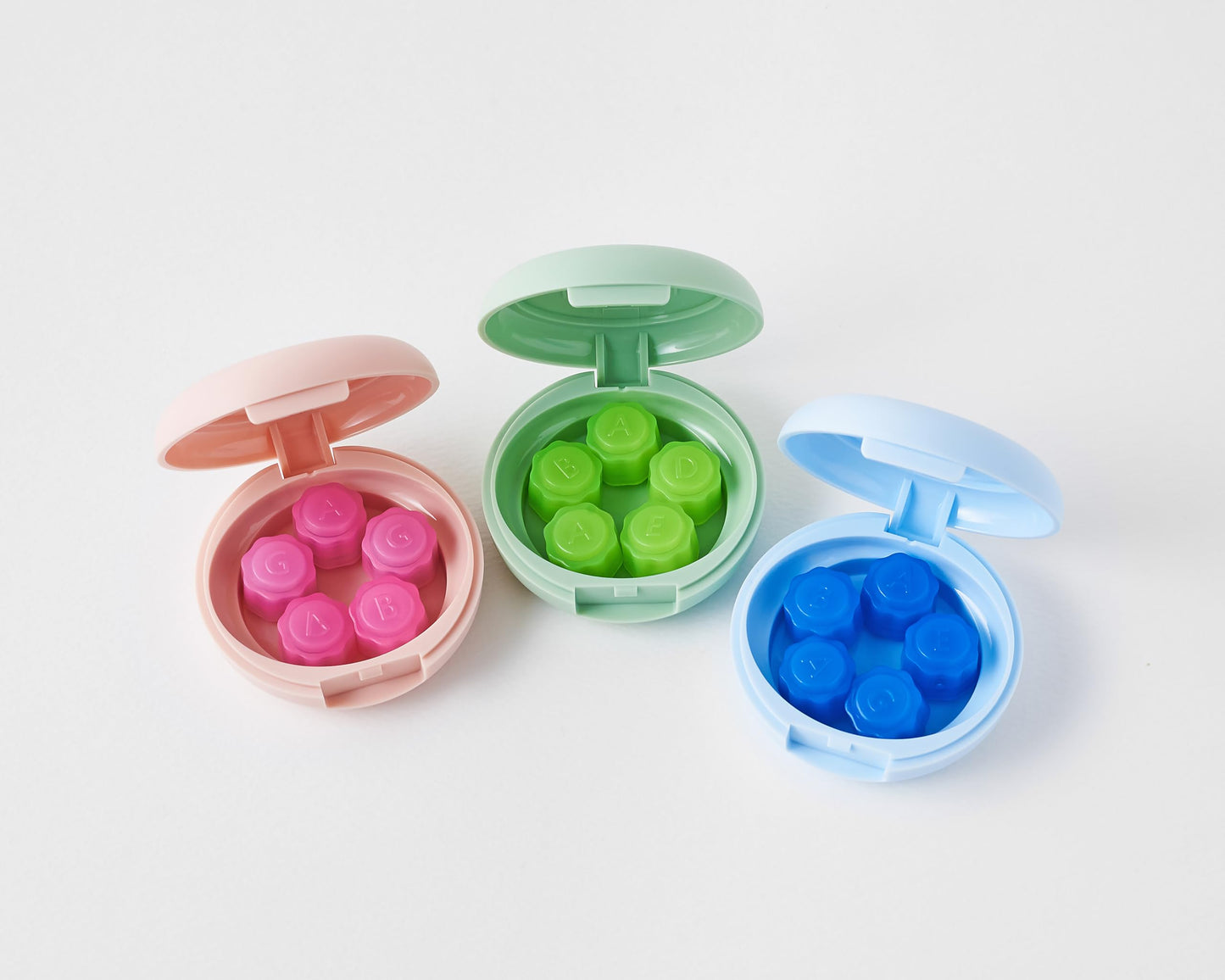 LAON90 Gonggi: Korean Original 5-Stone Set with Pocket Case – Not 3D Printed (Red, Green, Blue)