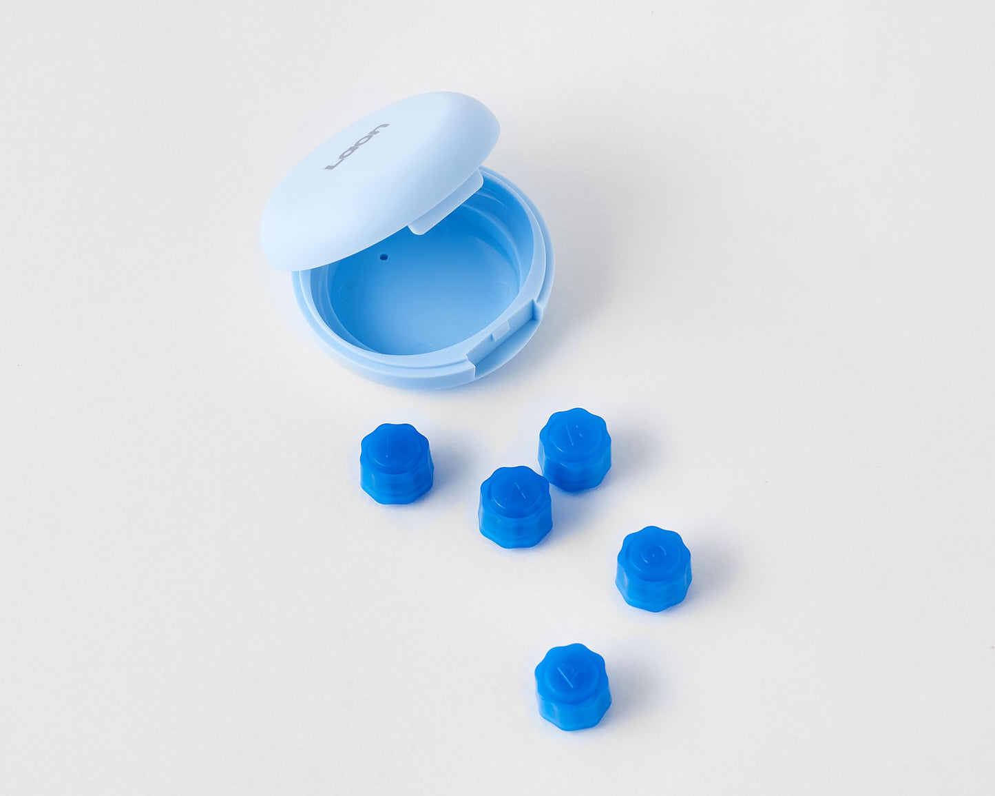 LAON90 Korean Original Gonggi — Not 3D Printed, Portable 5-Stone Set with Pocket Case (Blue)