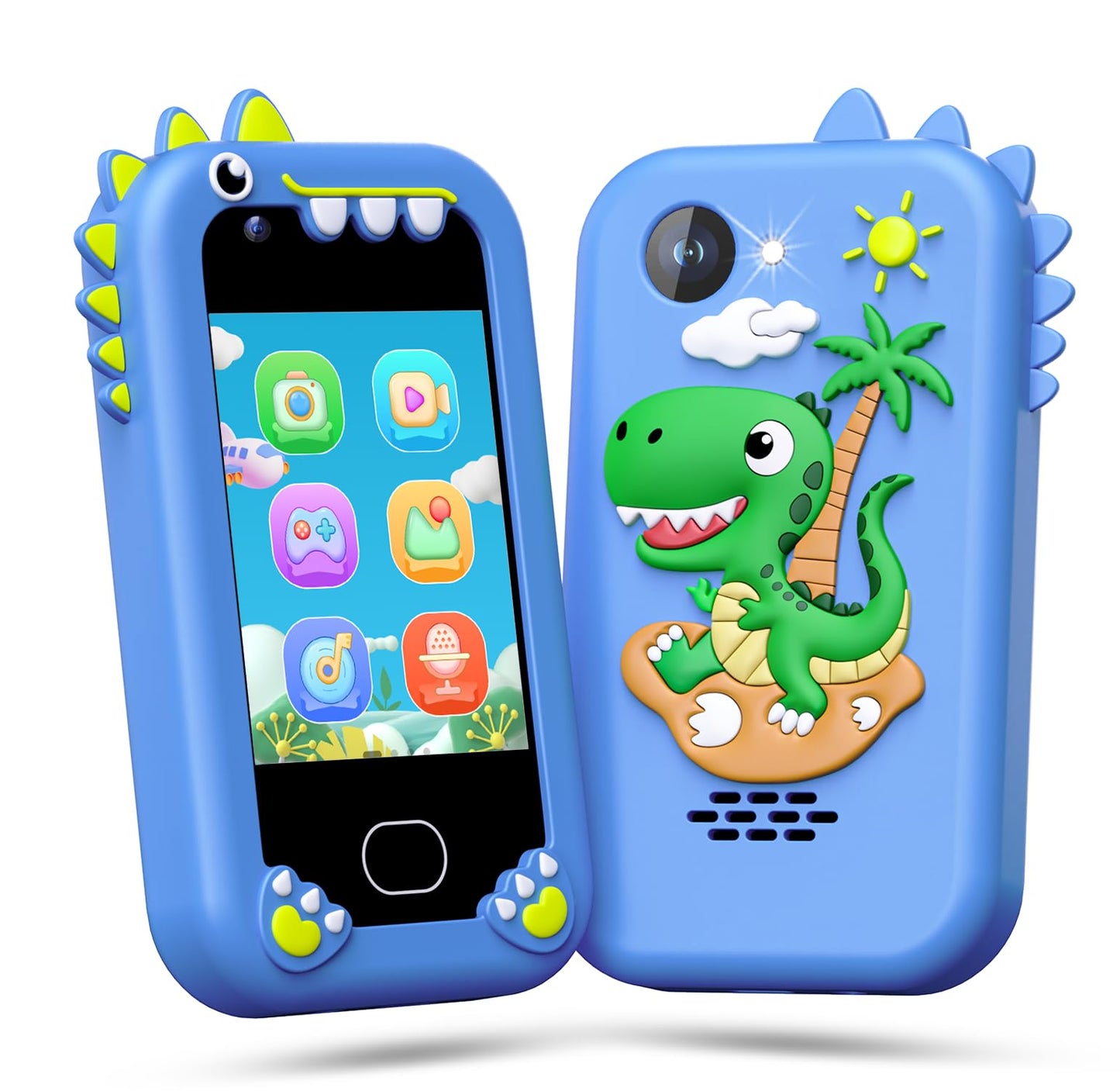 Lapare Kids Phone for Boys – Dual Camera Toy Smartphone with Music, Games & 32GB SD Card