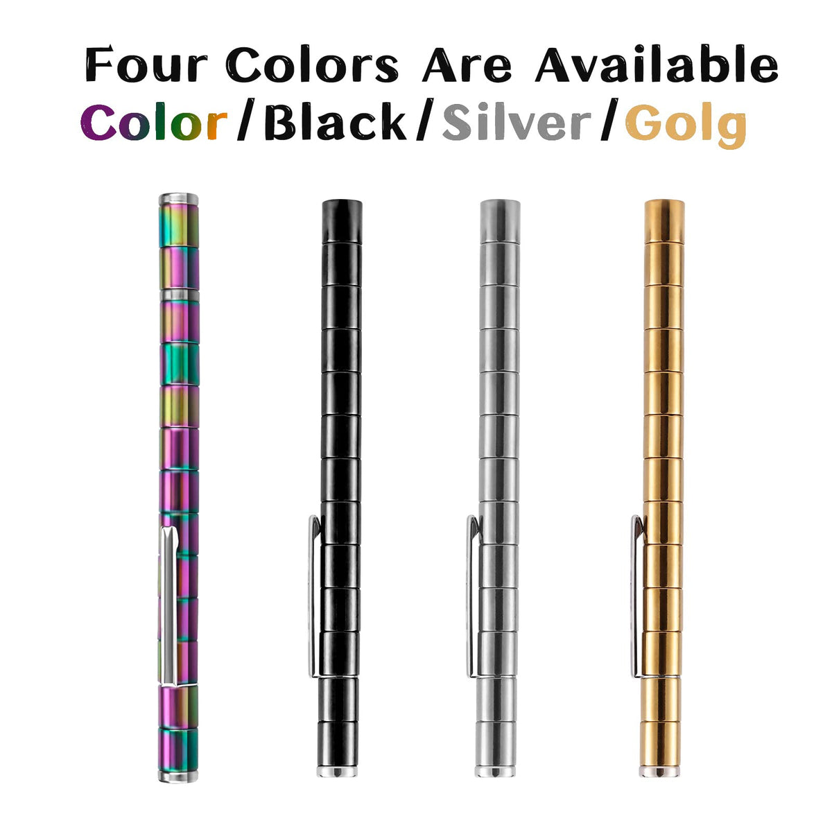 LARAH Black Fidget Pen – Sensory EDC Toy for Stress Relief, Focus & Fun