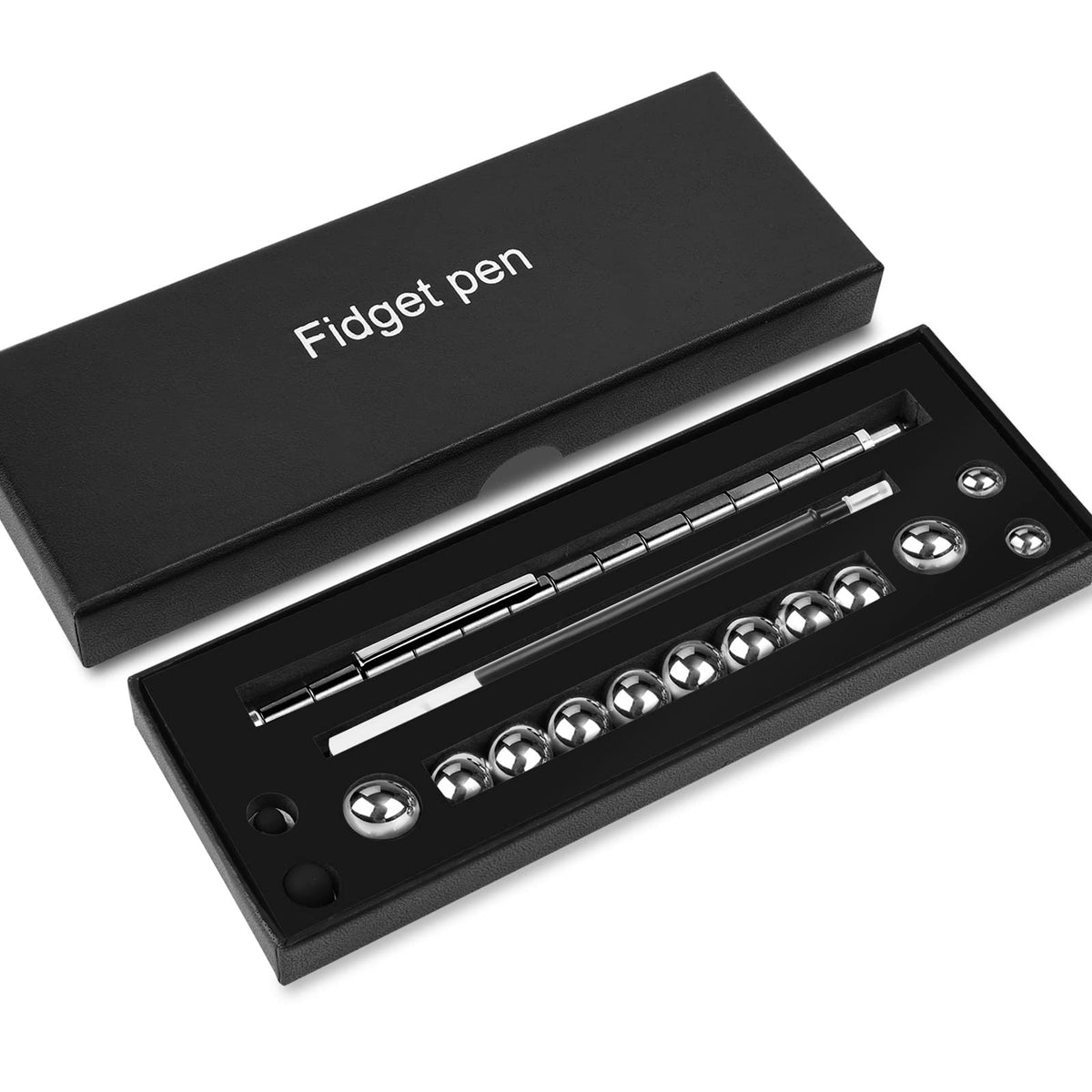 LARAH Black Fidget Pen – Sensory EDC Toy for Stress Relief, Focus & Fun
