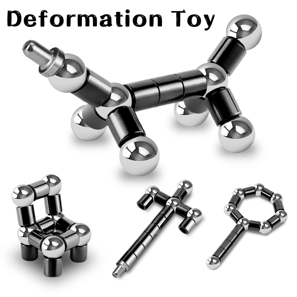 LARAH Black Fidget Pen – Sensory EDC Toy for Stress Relief, Focus & Fun