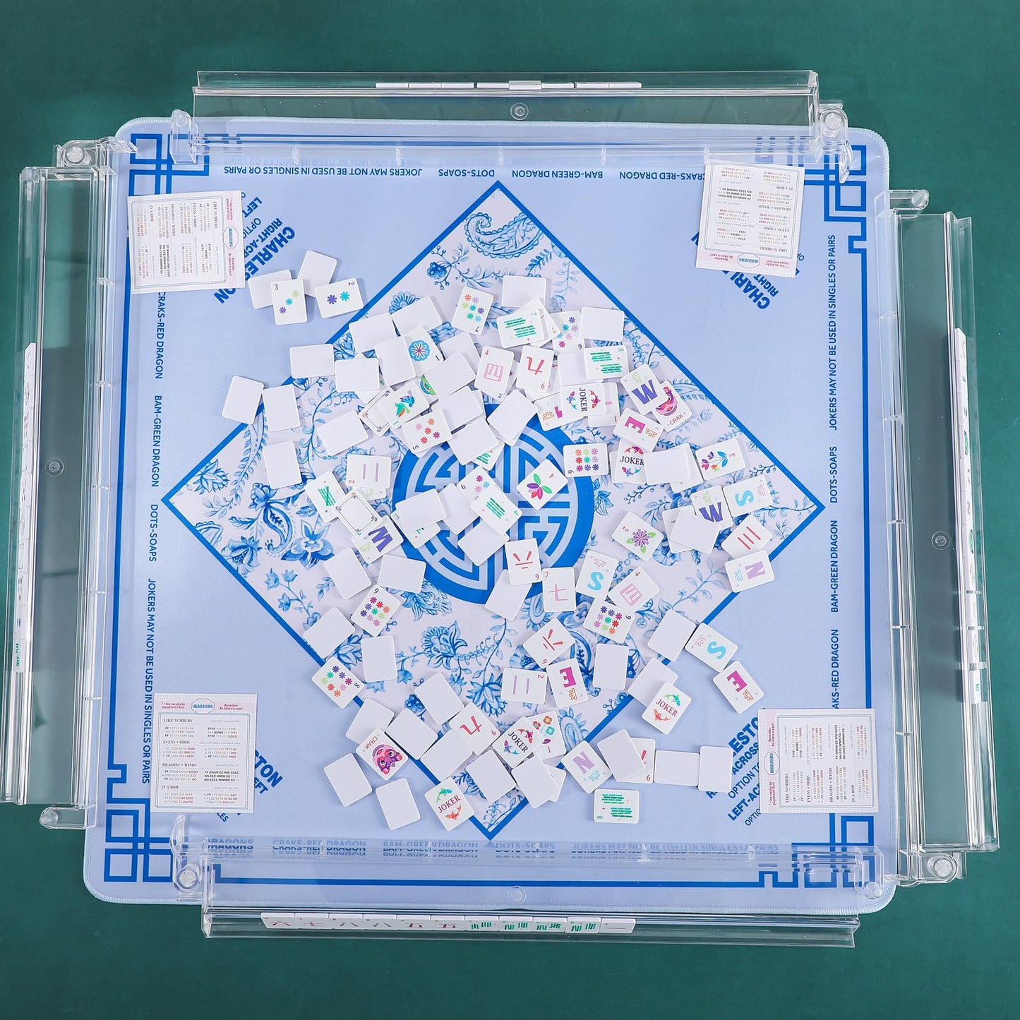 LaRandom Mini Mahjong Tiles Set – Portable 0.12'' Thick American Mahjong Starter Kit