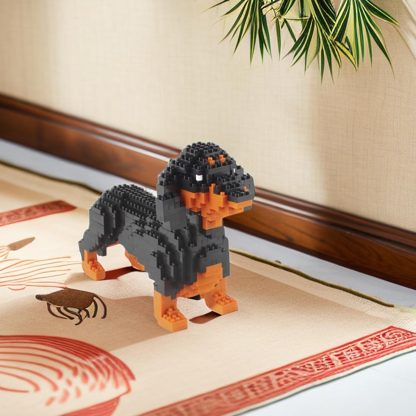 Larcele Micro Dachshund Building Blocks Set – 898 Pieces KLJM-02 | Mini Pet Bricks Kit