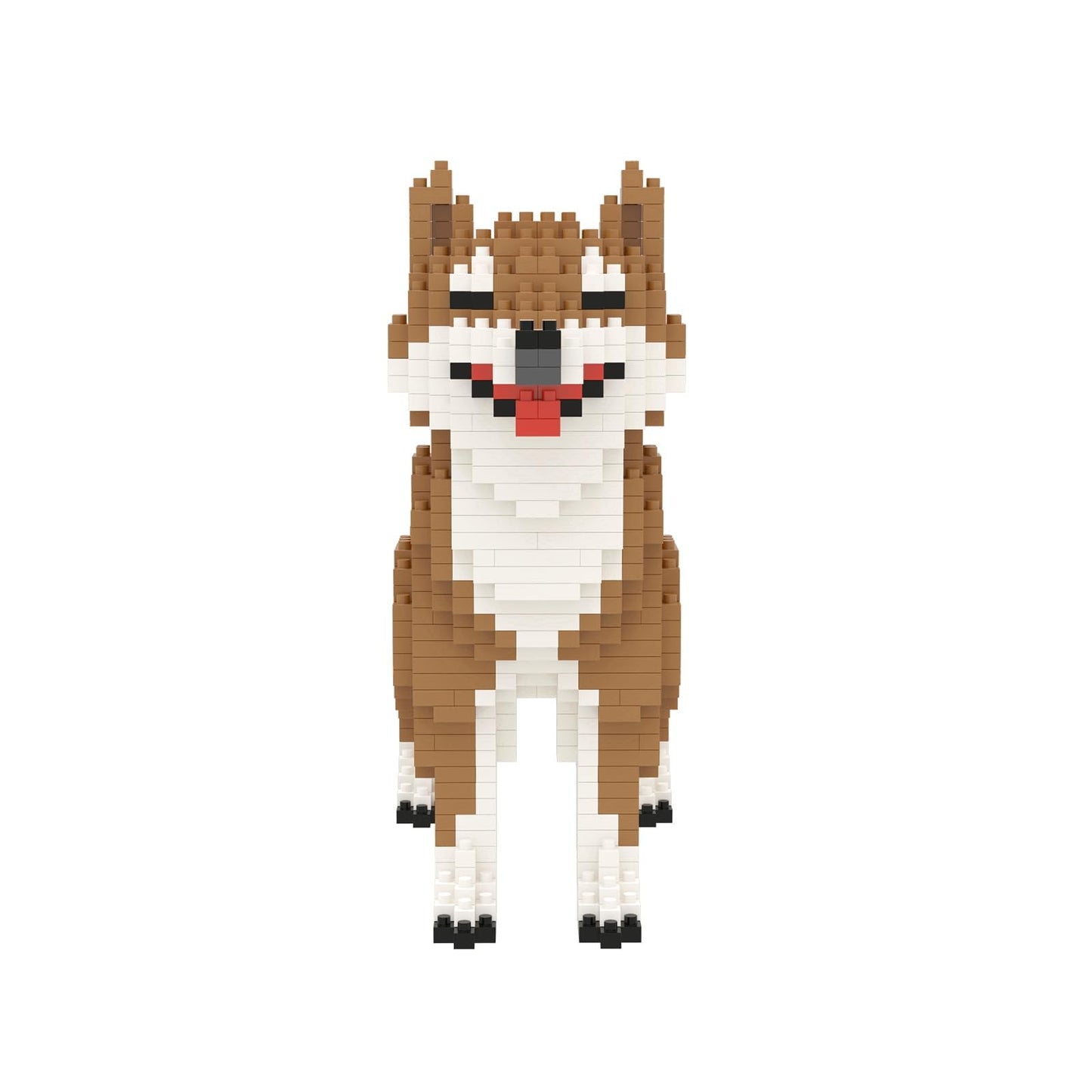 Larcele Micro Dog Building Blocks – 814-Piece Mini Shiba Inu Kit KLJM-02