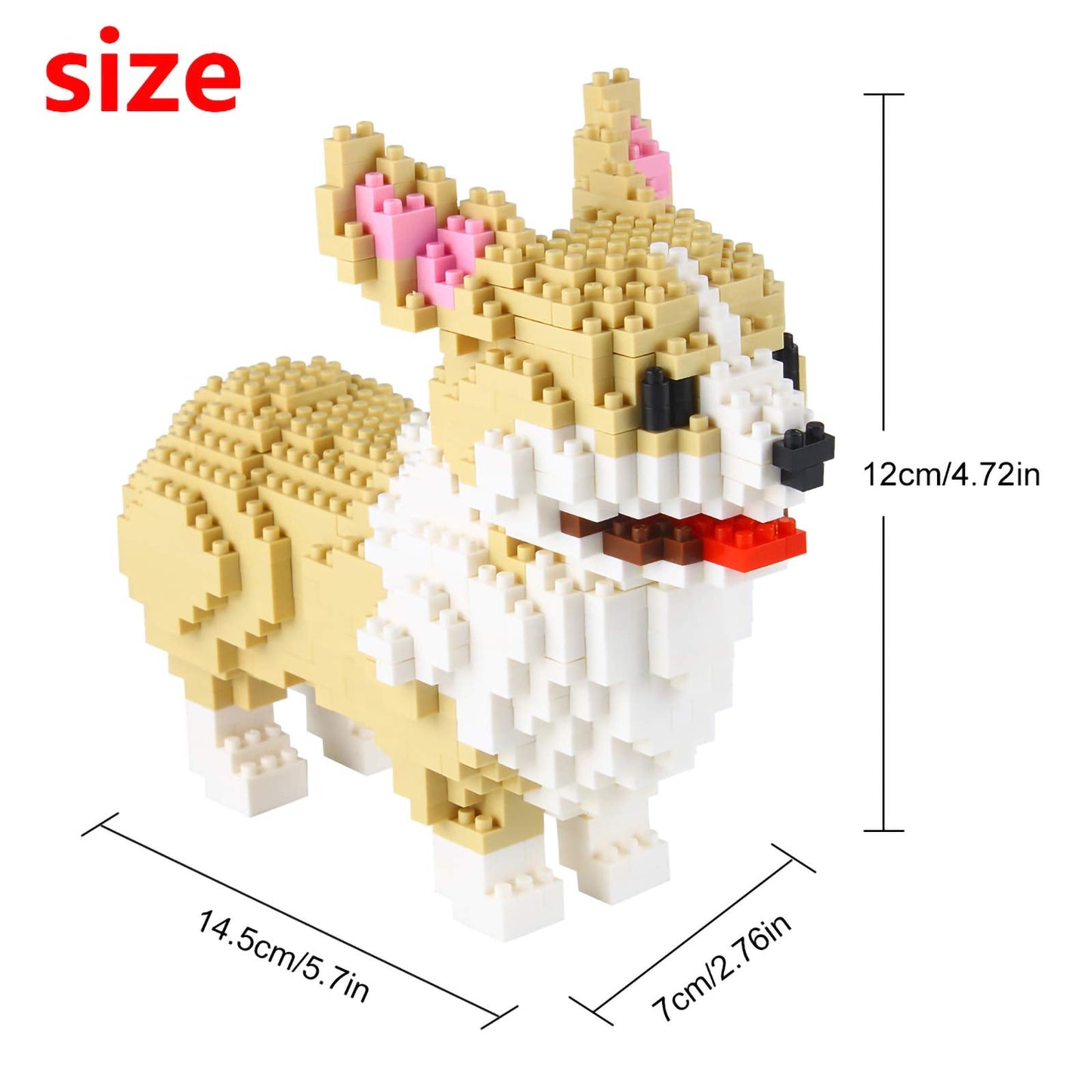 Larcele Micro Dog Building Blocks – 950 Pieces KLJM-02