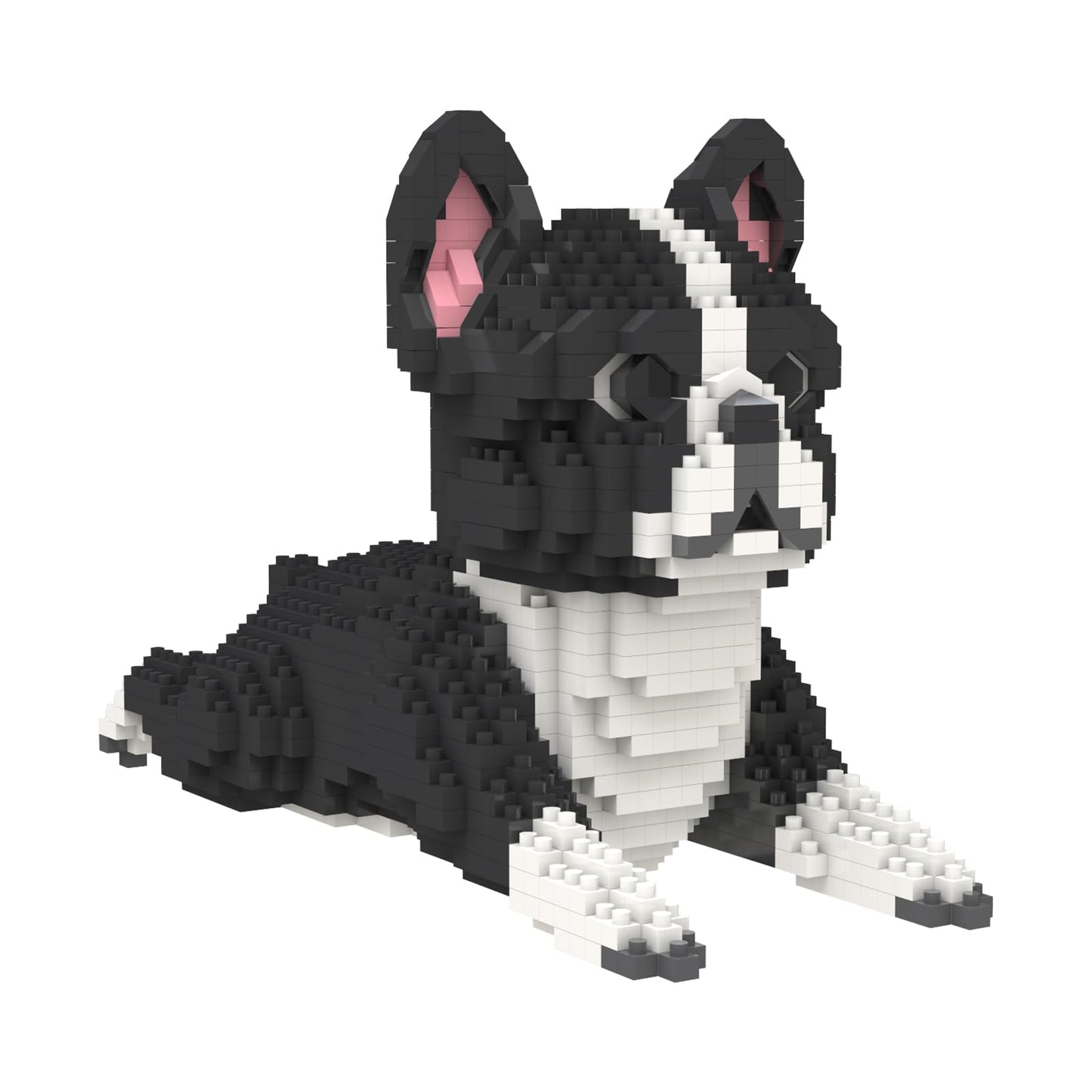 Larcele Micro Dog Building Blocks – 812-Piece Mini Bricks KLJM-02 Boston Terrier
