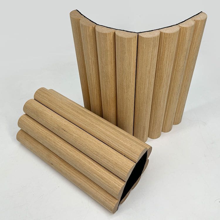 Large Fluted Wall Panels in Blue Maize - 240cm x 60cm