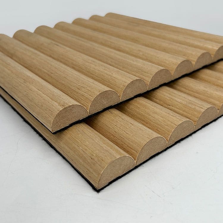 Large Fluted Wall Panels in Blue Maize - 240cm x 60cm
