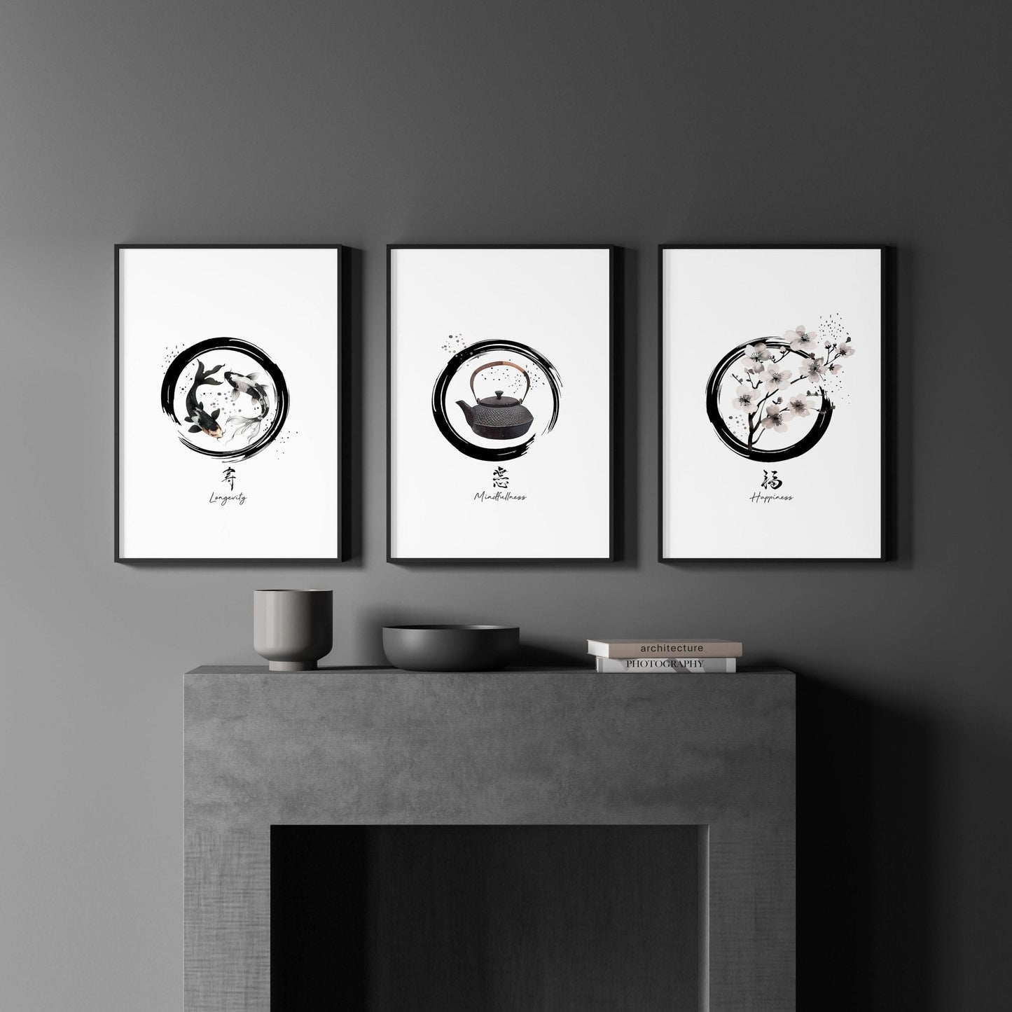 Pictures for Living Room Wall | Set of 3 Prints