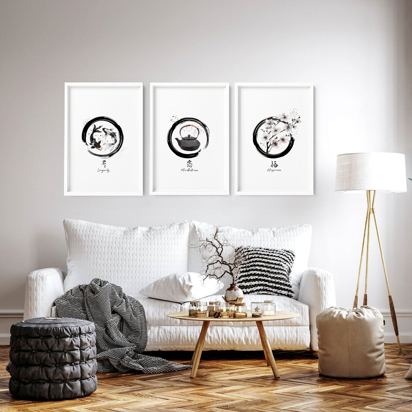 Pictures for Living Room Wall | Set of 3 Prints