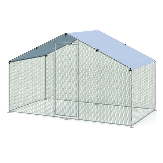 Large Chicken Coop Walk-in Poultry Cage with Oxford Canopy