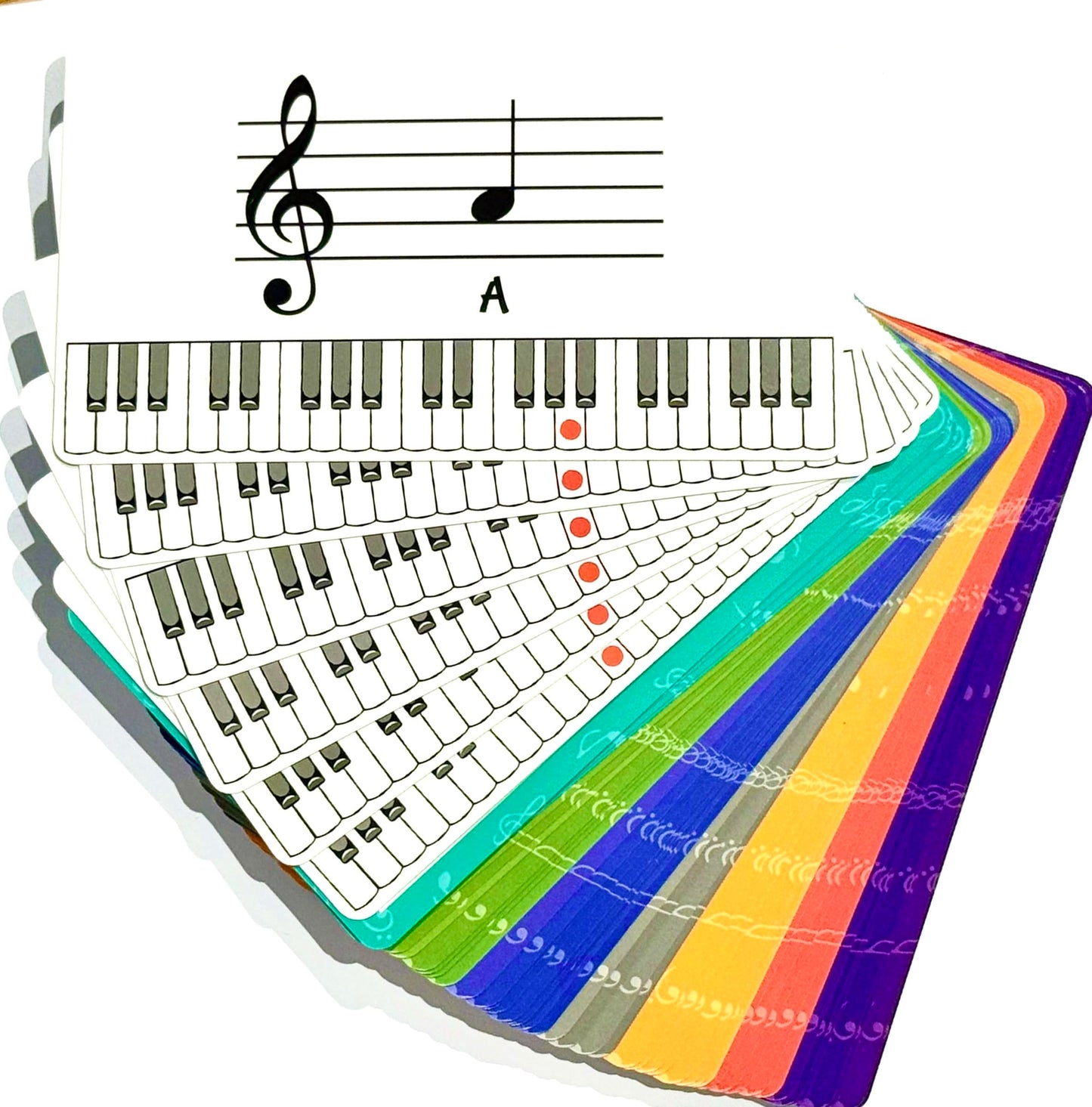 Lark & Wolf Learn to Read Music Flash Cards – 56 Large Cards, Wipe-Clean