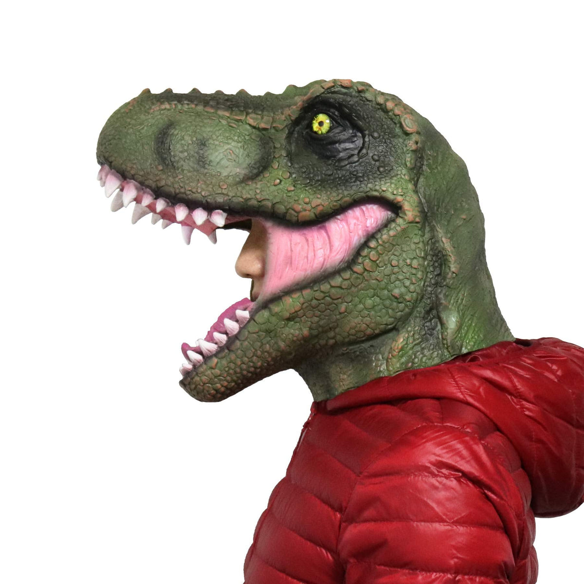 LarpGears T-Rex Dinosaur Head Mask for Halloween & Parties | Realistic Natural Latex