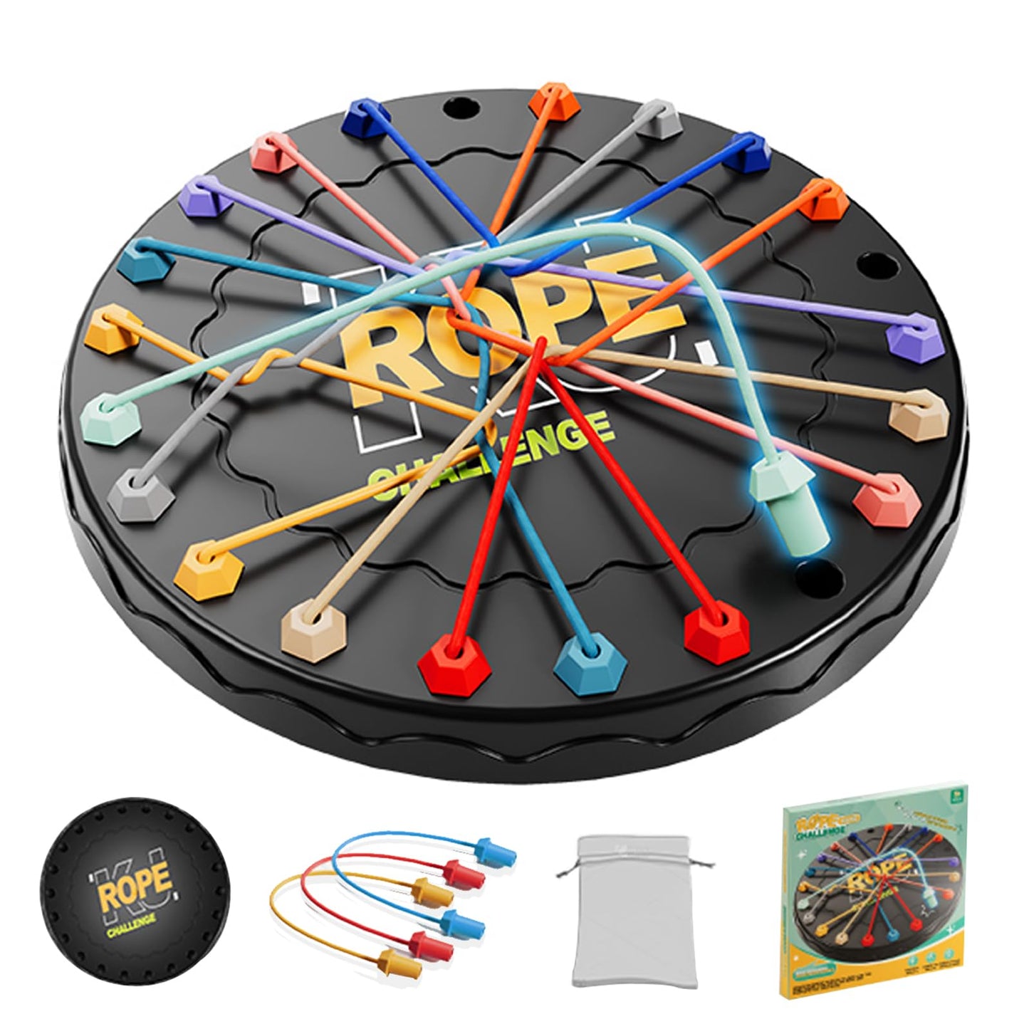 Lartoys Rope Untangling Puzzle Game | Multi-Level Family Strategy Board Game