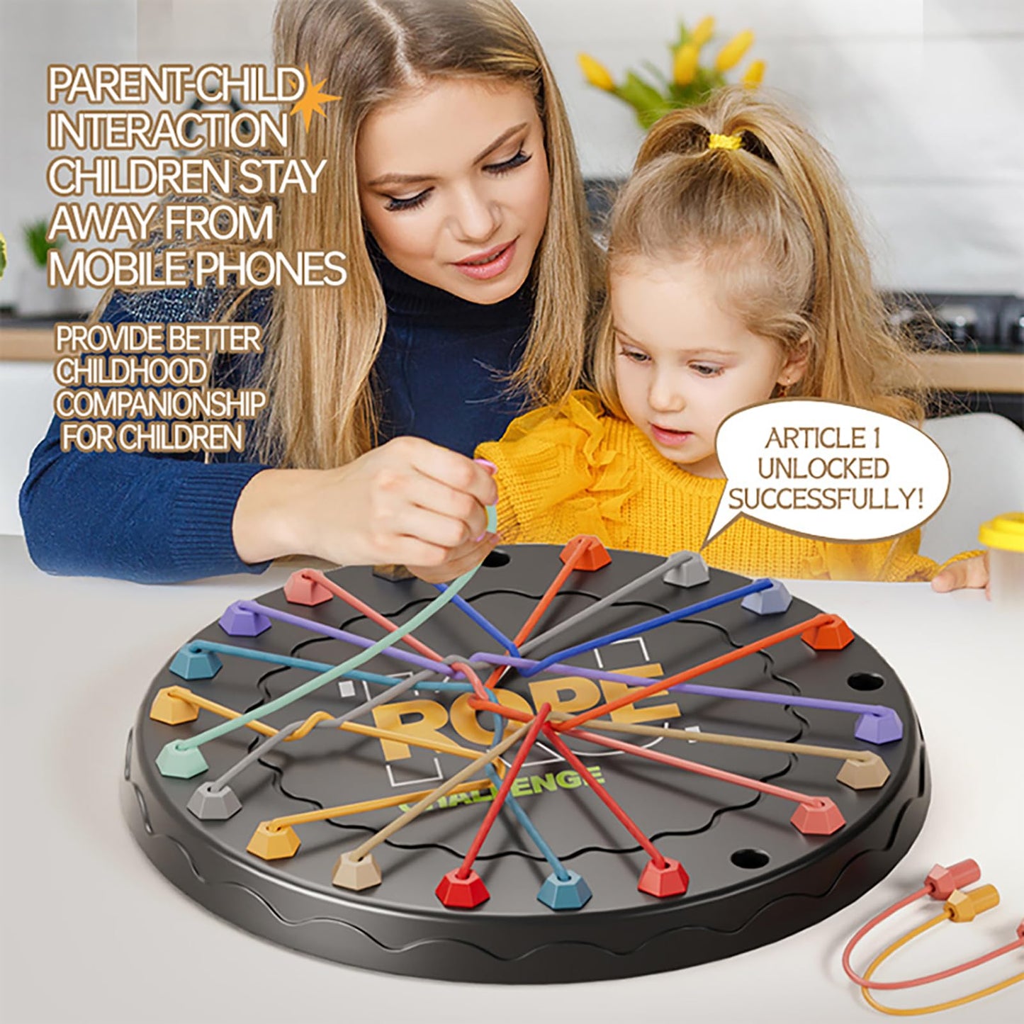 Lartoys Rope Untangling Puzzle Game | Multi-Level Family Strategy Board Game