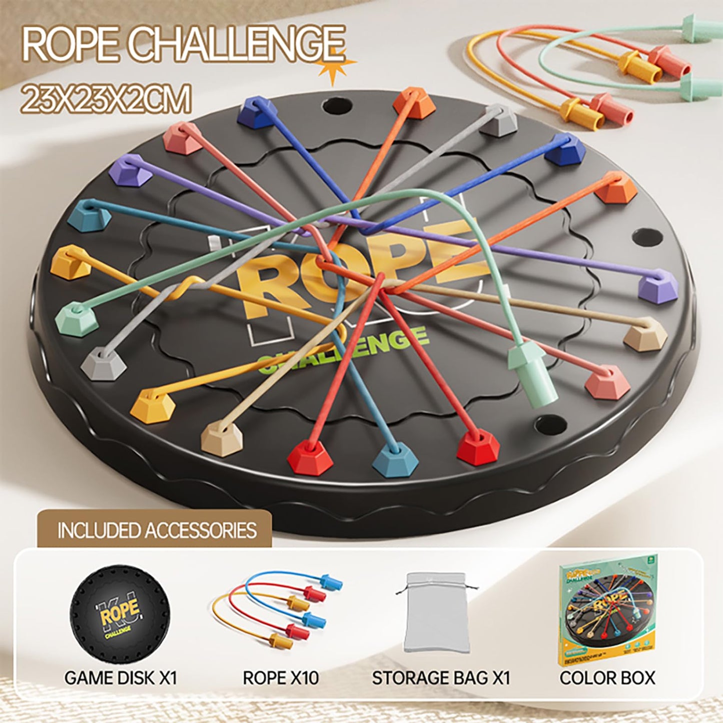 Lartoys Rope Untangling Puzzle Game | Multi-Level Family Strategy Board Game