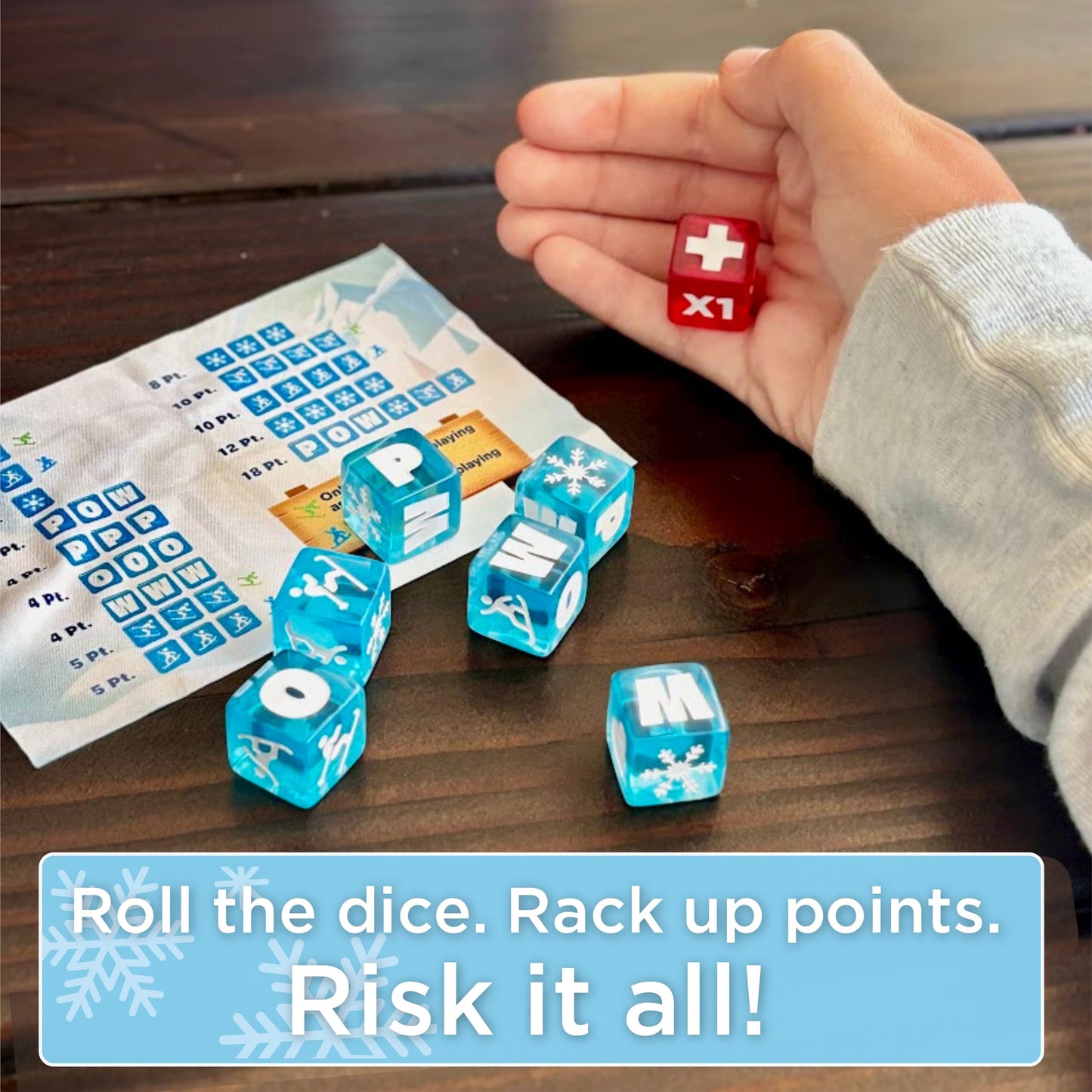LAST RUN – Tabletop Dice Game for Skiers & Snowboarders | Fast, Portable Lodge Night Fun
