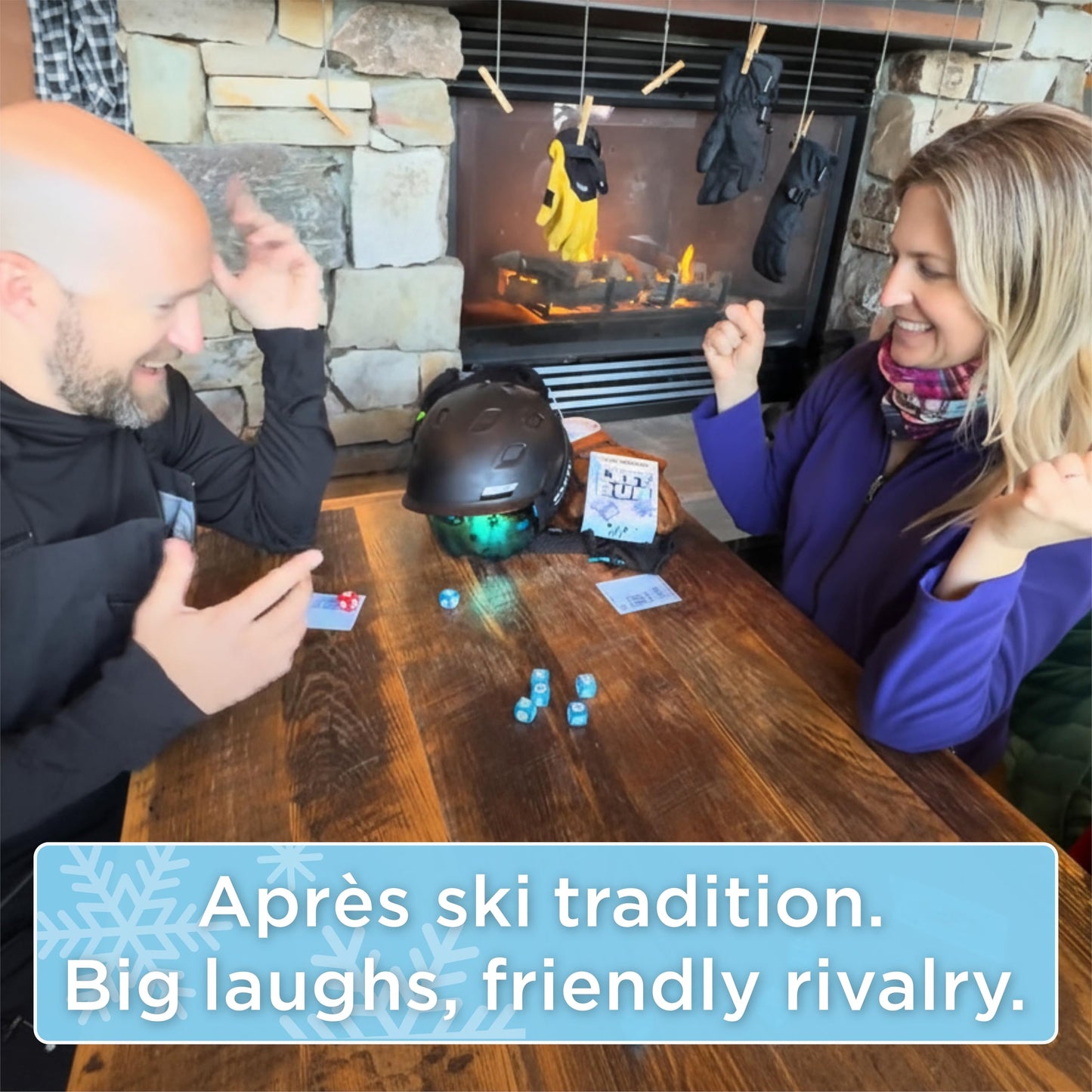 LAST RUN – Tabletop Dice Game for Skiers & Snowboarders | Fast, Portable Lodge Night Fun
