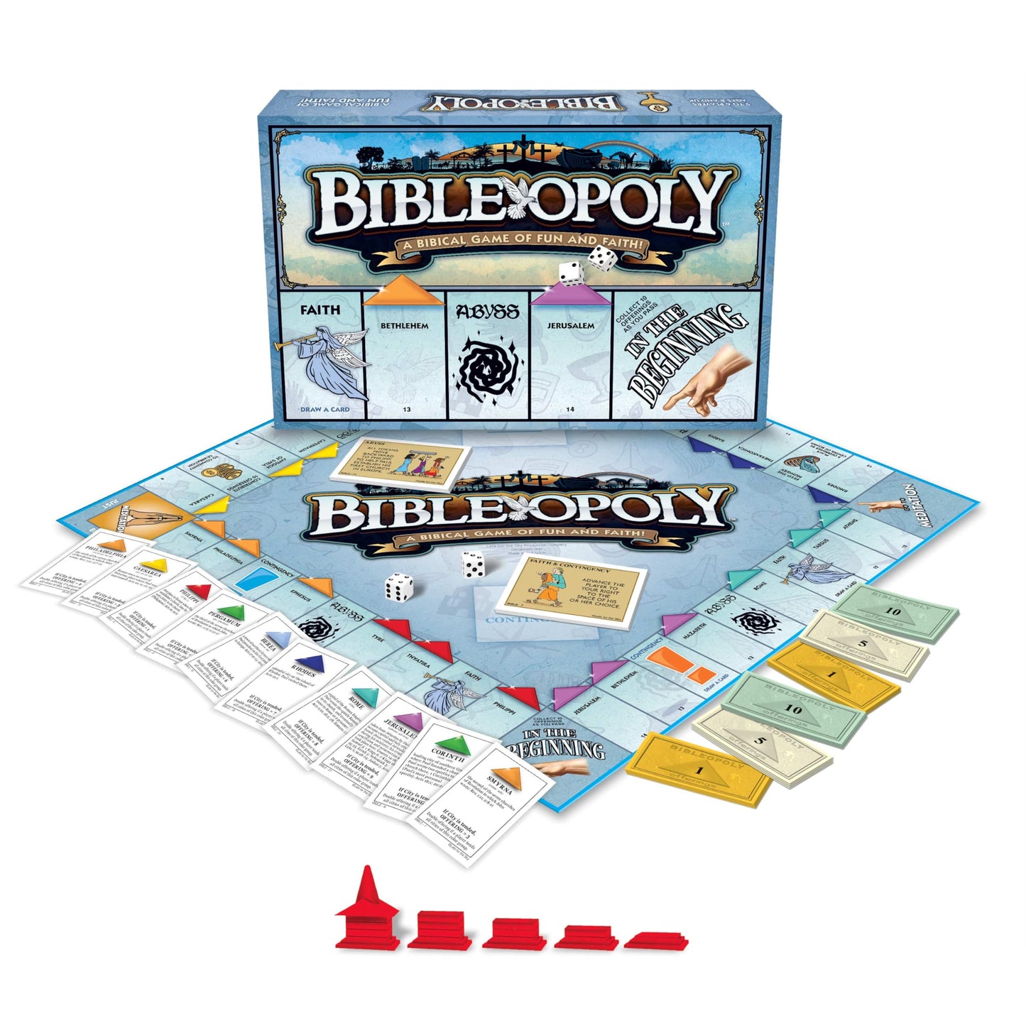Late for the Sky Bibleopoly – Cooperative Christian Board Game for 2–6 Players (Ages 8+)