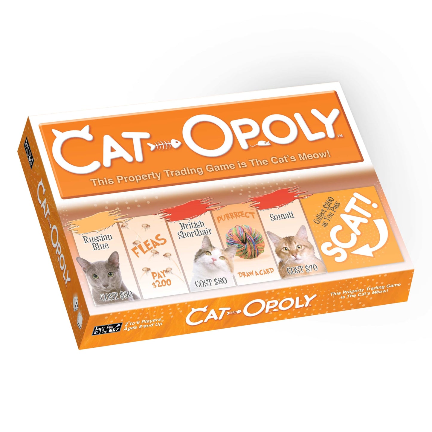 CAT-opoly Cat Board Game by Late for the Sky | Family Strategy for 2-6 Players