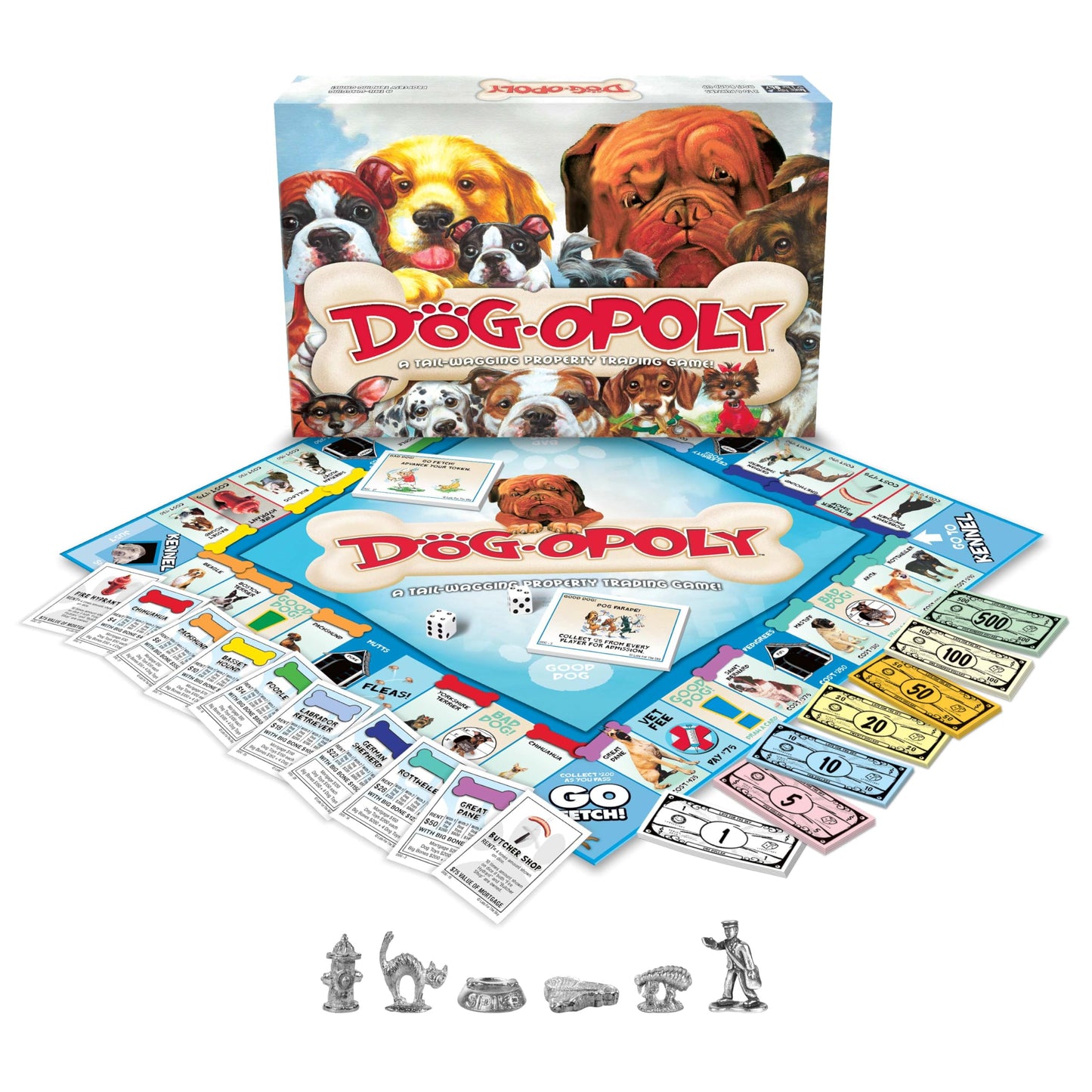 Late for The Sky Dog-Opoly Board Game – Fun Family Dog-Lover Edition