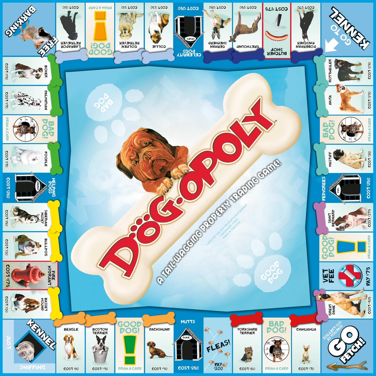 Late for The Sky Dog-Opoly Board Game – Fun Family Dog-Lover Edition