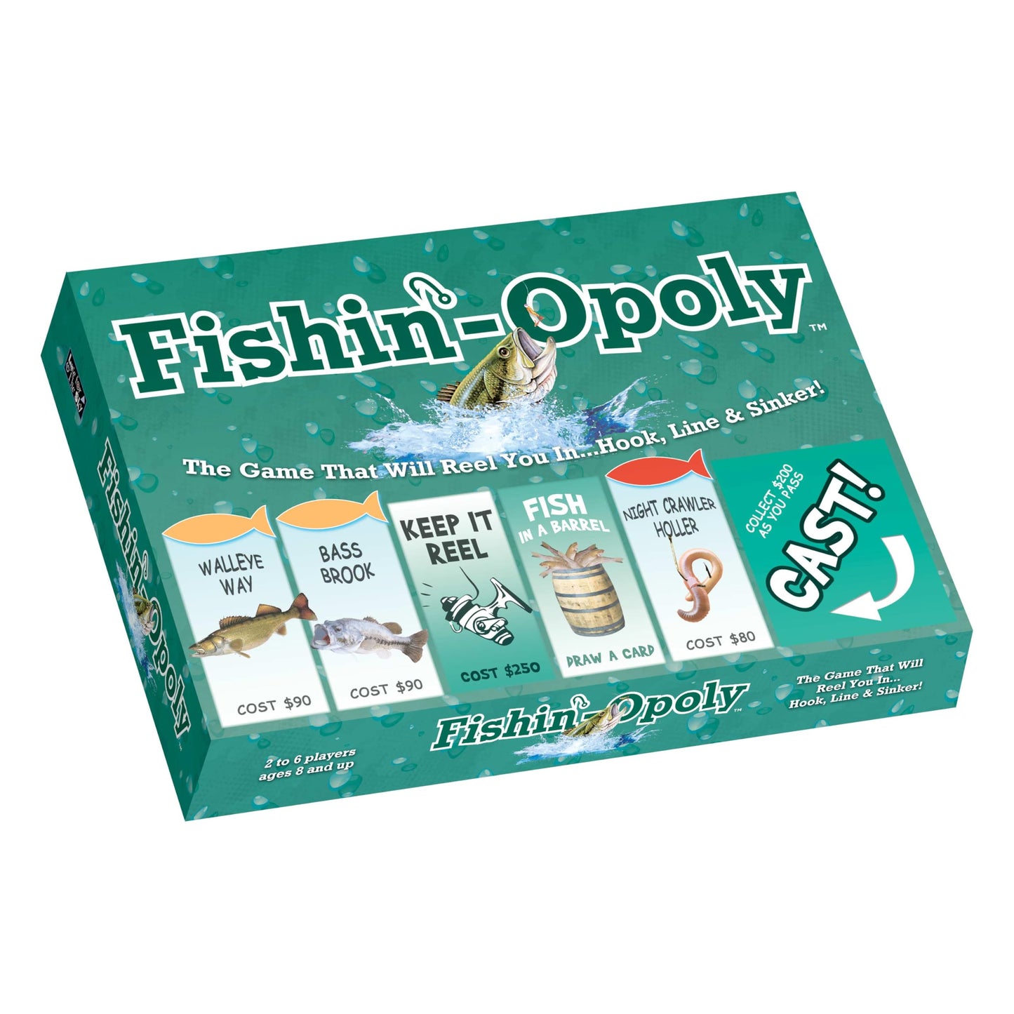 Fishin'-Opoly: Family Fishing Board Game by Late for the Sky (2–6 Players)