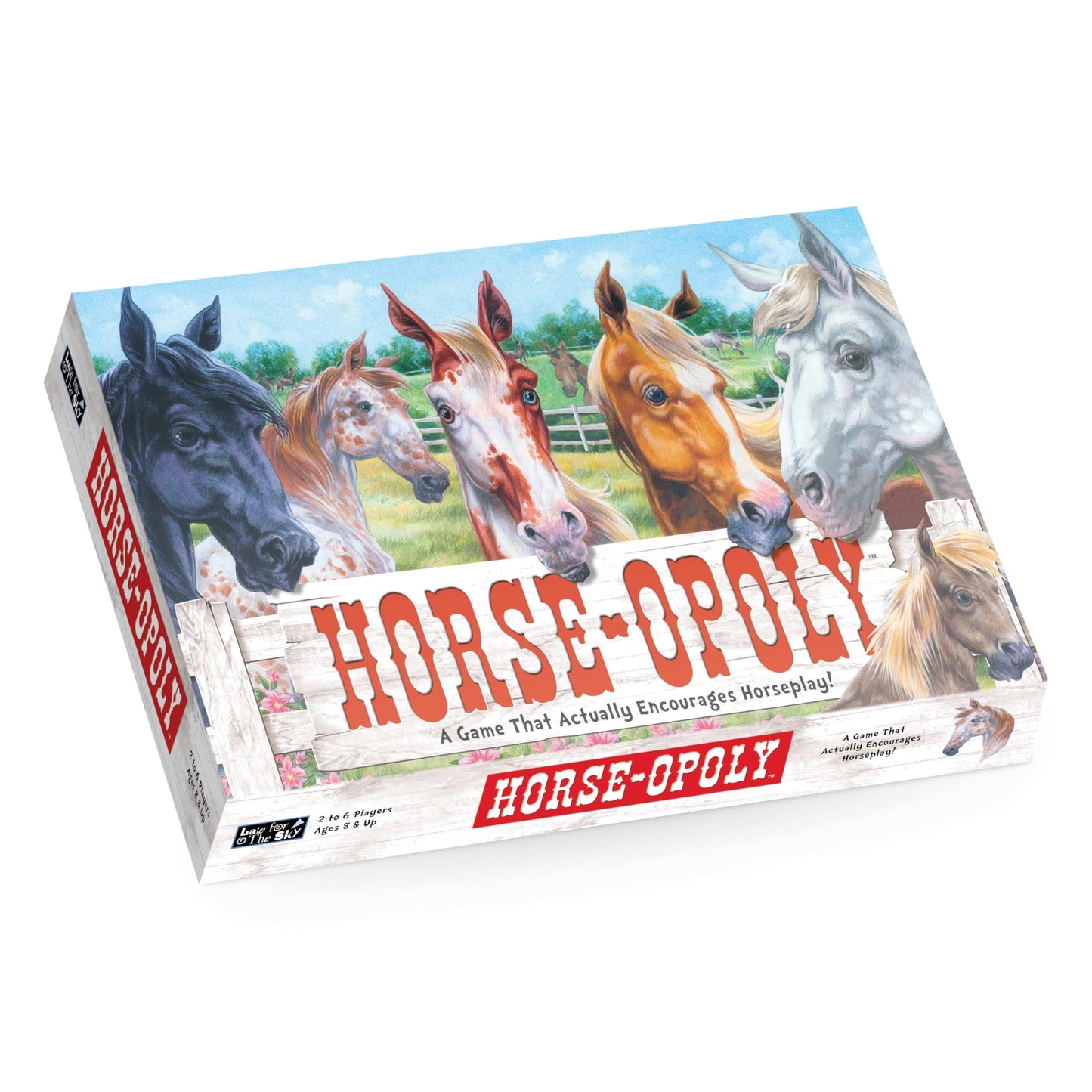 Late for the Sky Horse-Opoly Board Game – Family Property Trading for 2-6 Players (Ages 8+)