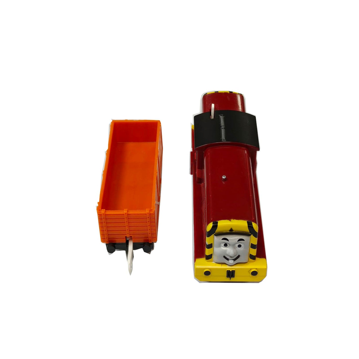 LATUROP Thomas and Friends Train Set – Battery-Powered Engine with Connectors (Red)