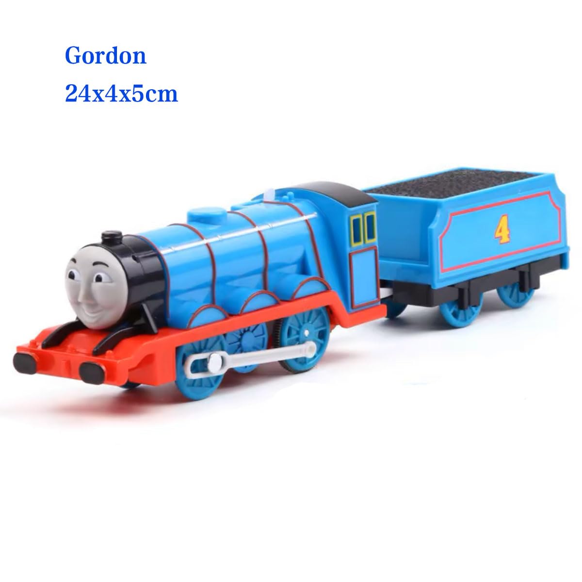 LATUROP Th-omas & Friends Gordon Train Set – Battery-Powered Engine, Connectors, and Play-Ready Cars (Ages 3+)