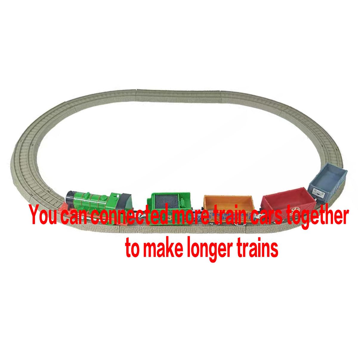 LATUROP Thomas Train Set – Battery-Powered Engine with Trackmaster Compatibility