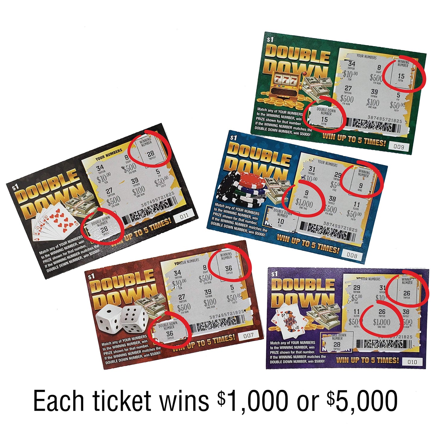 Laughing Smith Fake Winning Scratch Off Tickets – 5 Realistic Casino Prank Cards