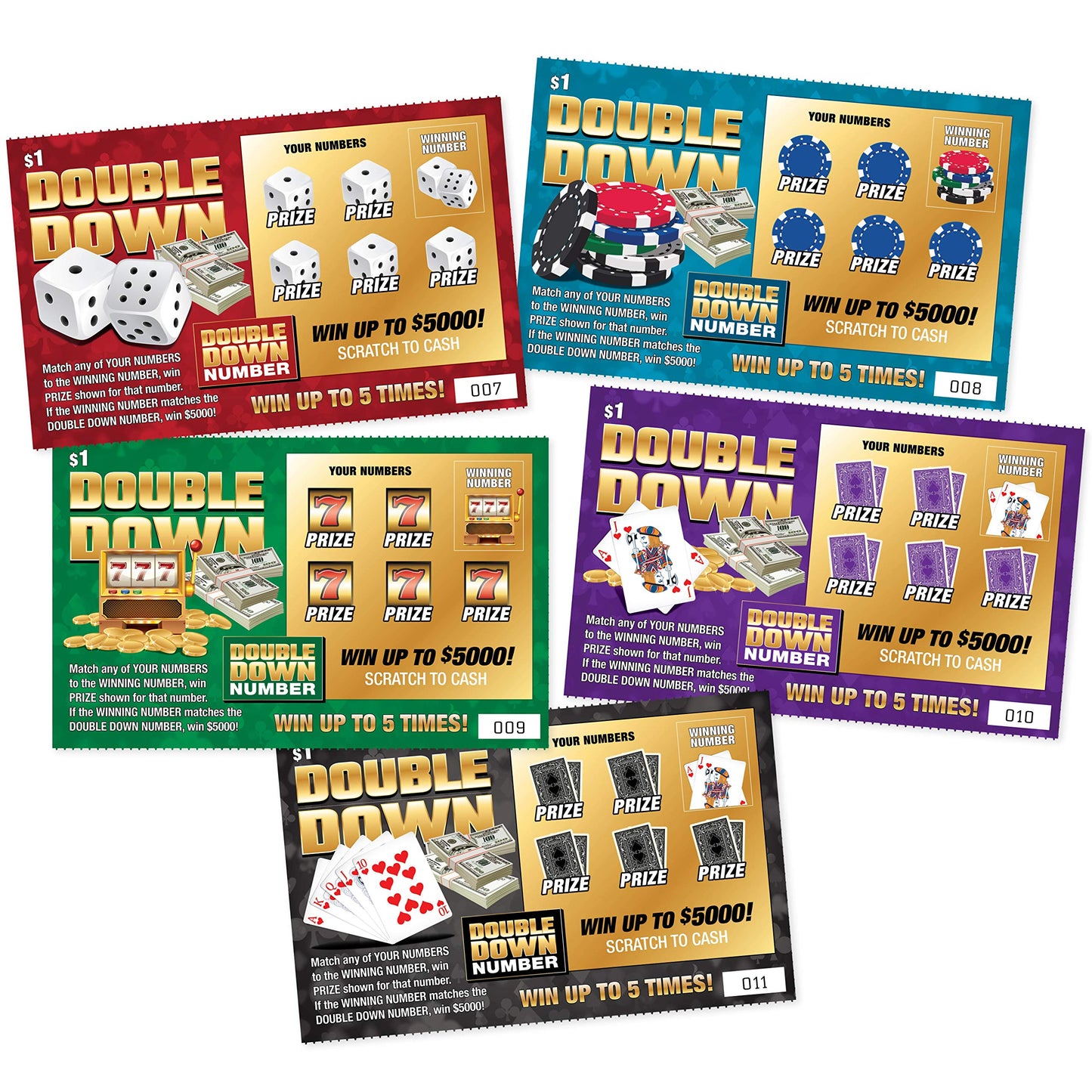 Laughing Smith Fake Winning Scratch Off Tickets – 5 Realistic Casino Prank Cards