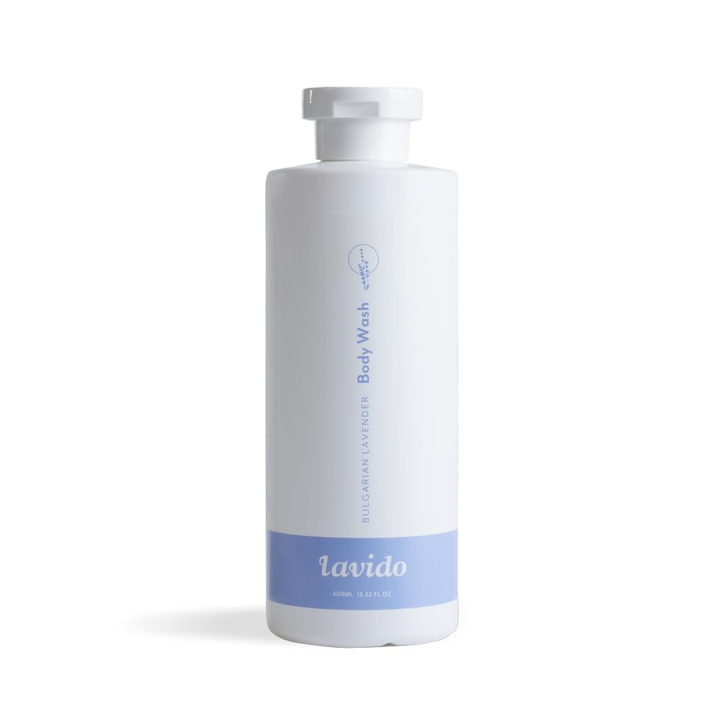 Lavido - Natural Bulgarian Lavender Intoxicating Body Wash | Cleanse, Refresh + Hydrate Skin (13.5 fl oz | 400 ml) PACKAGING MAY VARY