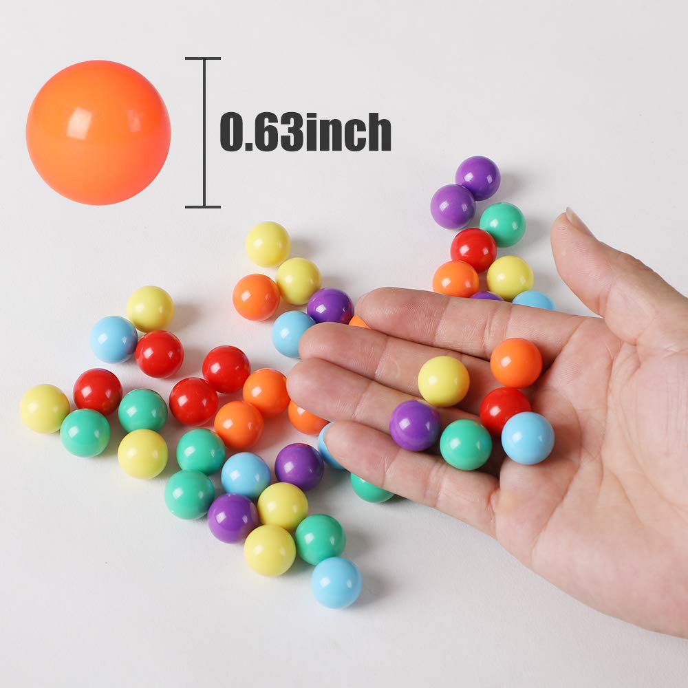 Laviesto 60 Pcs Replacement Marbles for Chinese Checkers – 16mm Acrylic Balls, 6 Colors