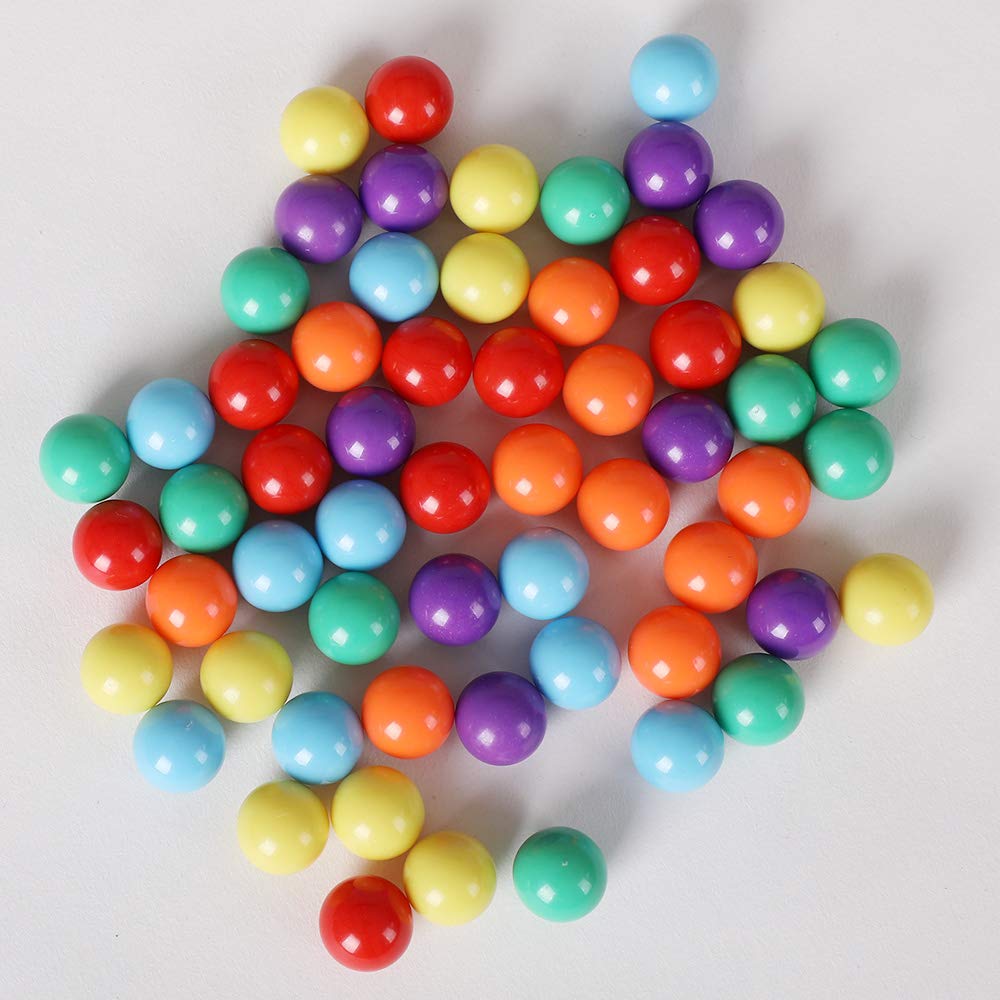Laviesto 60 Pcs Replacement Marbles for Chinese Checkers – 16mm Acrylic Balls, 6 Colors