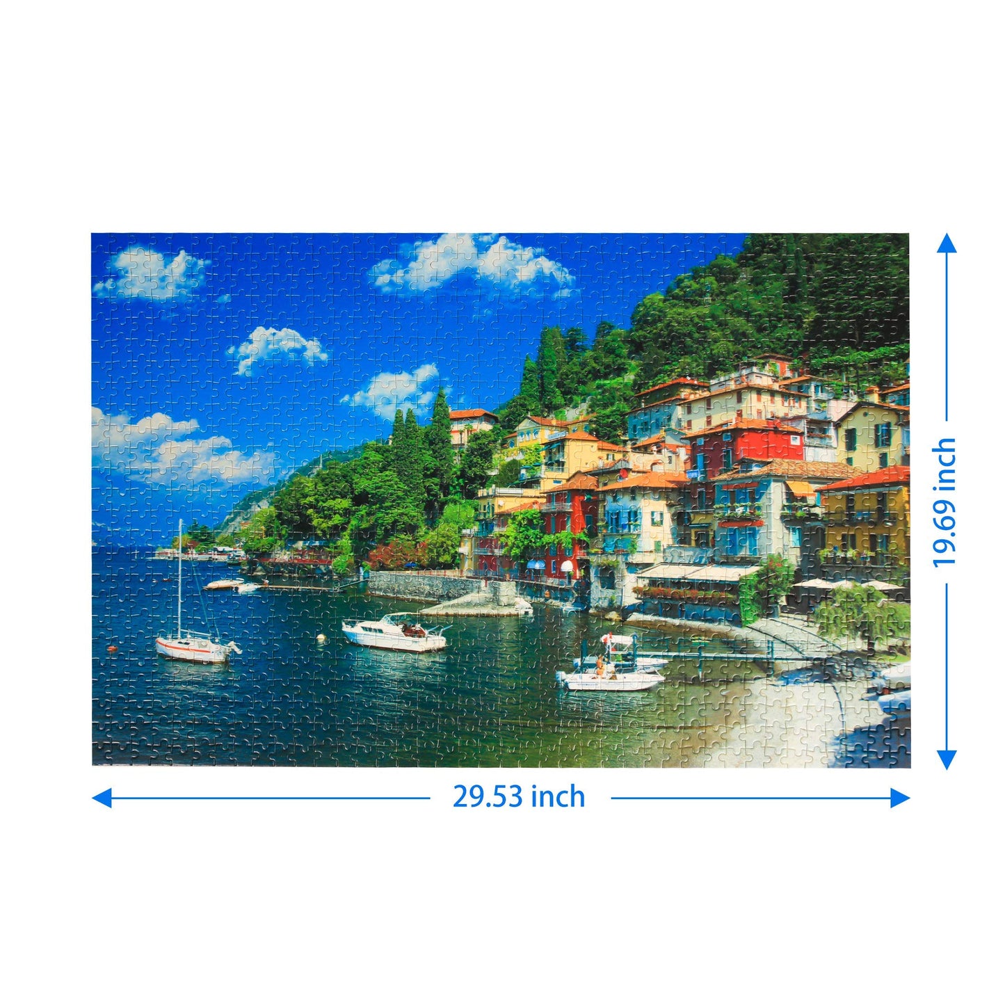Lavievert 1000 Piece Jigsaw Puzzle – Lake Como, Italy | For Adults & Kids